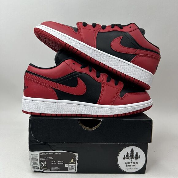 Nike Shoes Air Jordan 1 Low GS “Gym Red/Reverse Bred” 2023 - Picture 1 of 5